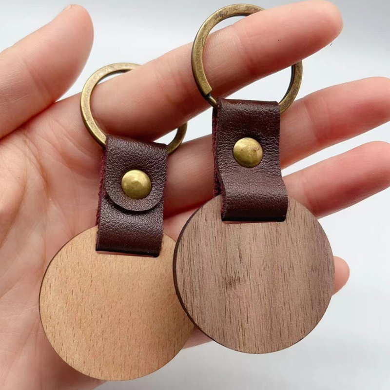 5-100 ชิ้น พวงกุญแจไม้เปล่าหุ้ - Wood Ring Blank บทวิจารณ์และราคา
