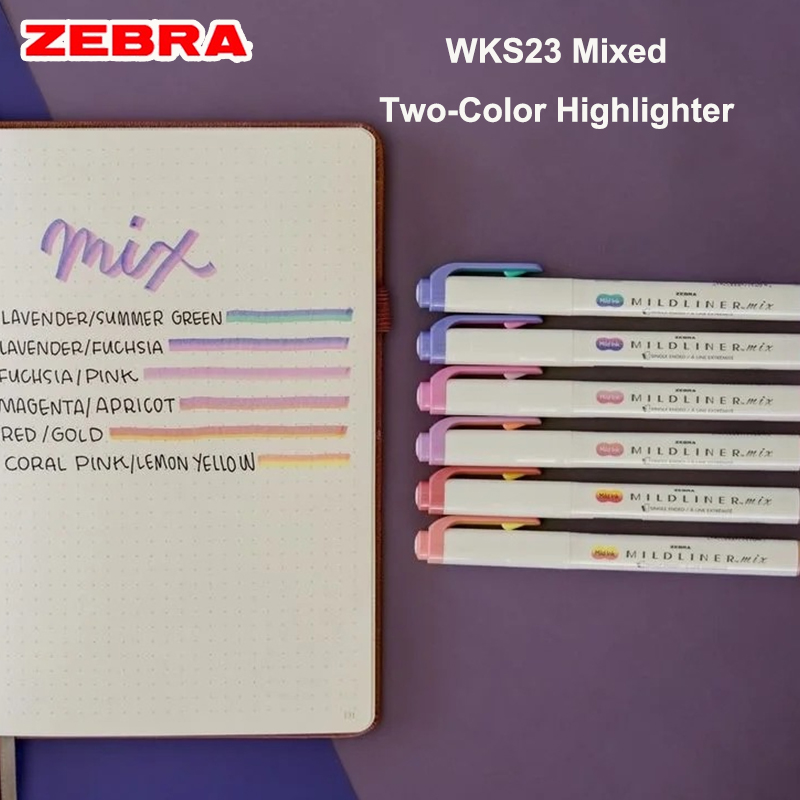 ญี่ปุ่น Zebra Mildliner Mix ปา - Zebra Pen Mildliner บทวิจารณ์และราคา