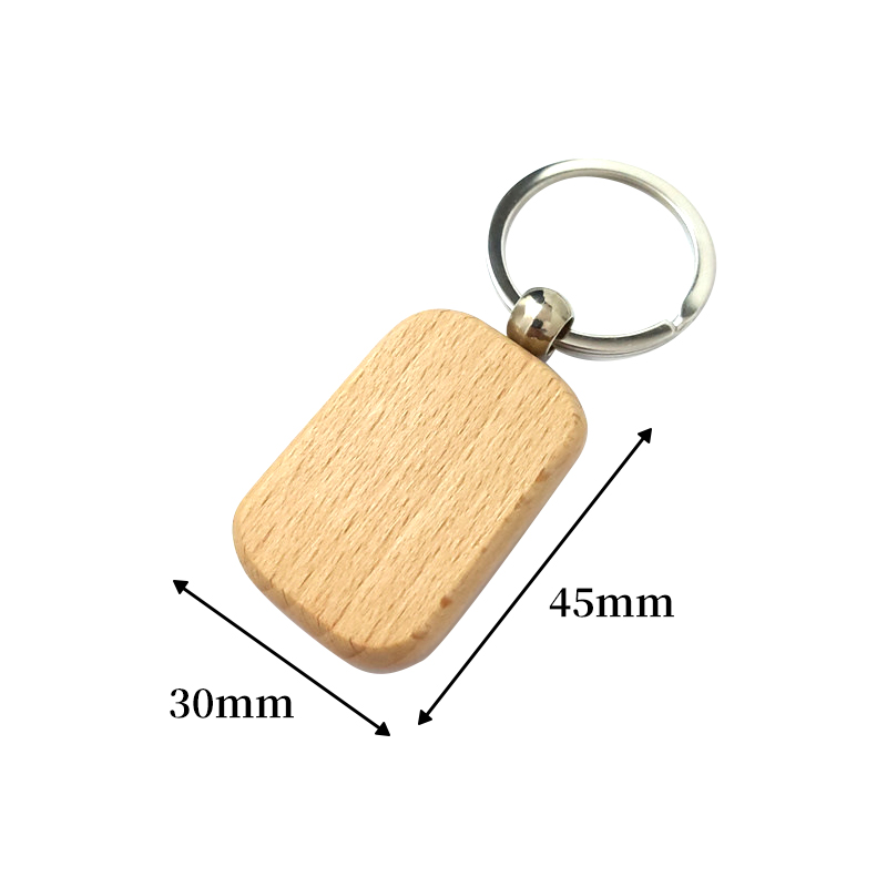 พวงกุญแจไม้เปล่า 10-50 ชิ้น รู - Wood Ring Blank บทวิจารณ์และราคา