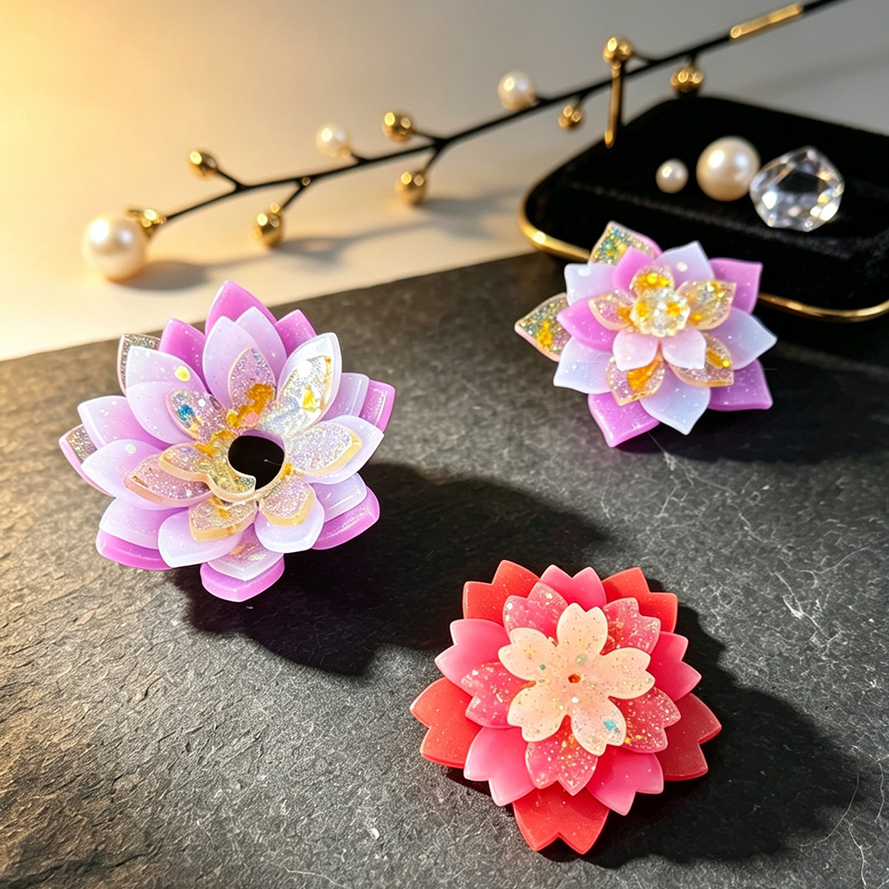 แม่พิมพ์ซิลิโคนลายดอกไม้หลายชั - Resin Craft Ideas บทวิจารณ์และราคา