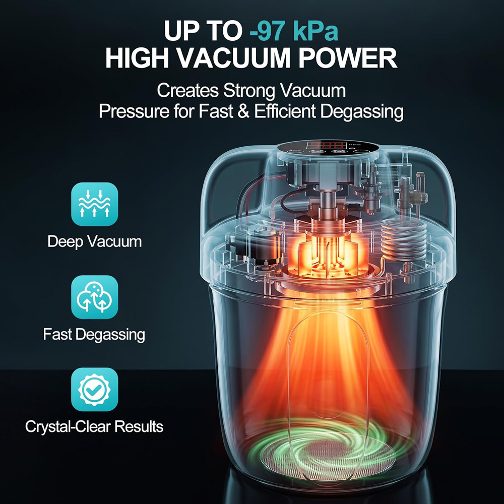 ห้องสุญญากาศกำจัดฟองเรซิน -97k - Vacuum Chamber Small บทวิจารณ์และราคา