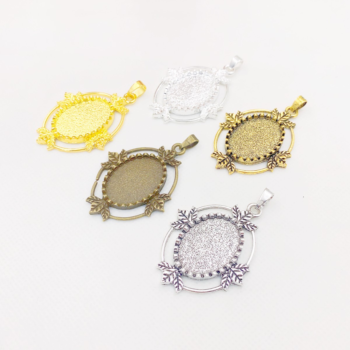 Onebeading Fit 18X25มม. รูปไข่ - Bezels Set Pendant บทวิจารณ์และราคา