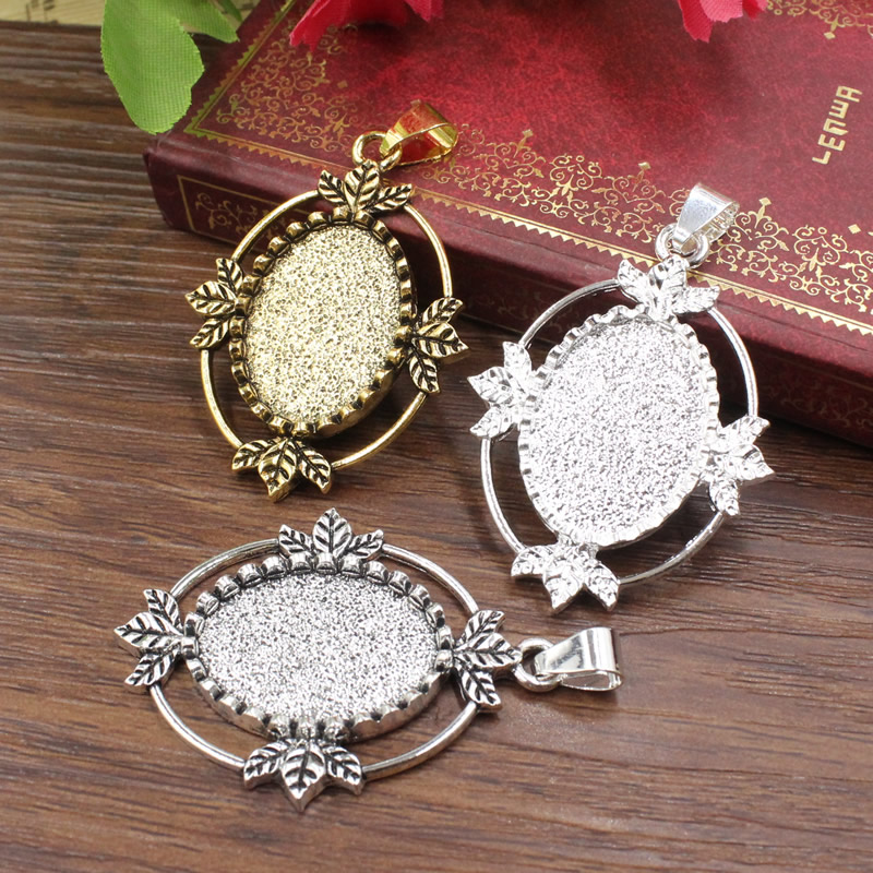 Onebeading Fit 18X25มม. รูปไข่ - Bezels Set Pendant บทวิจารณ์และราคา