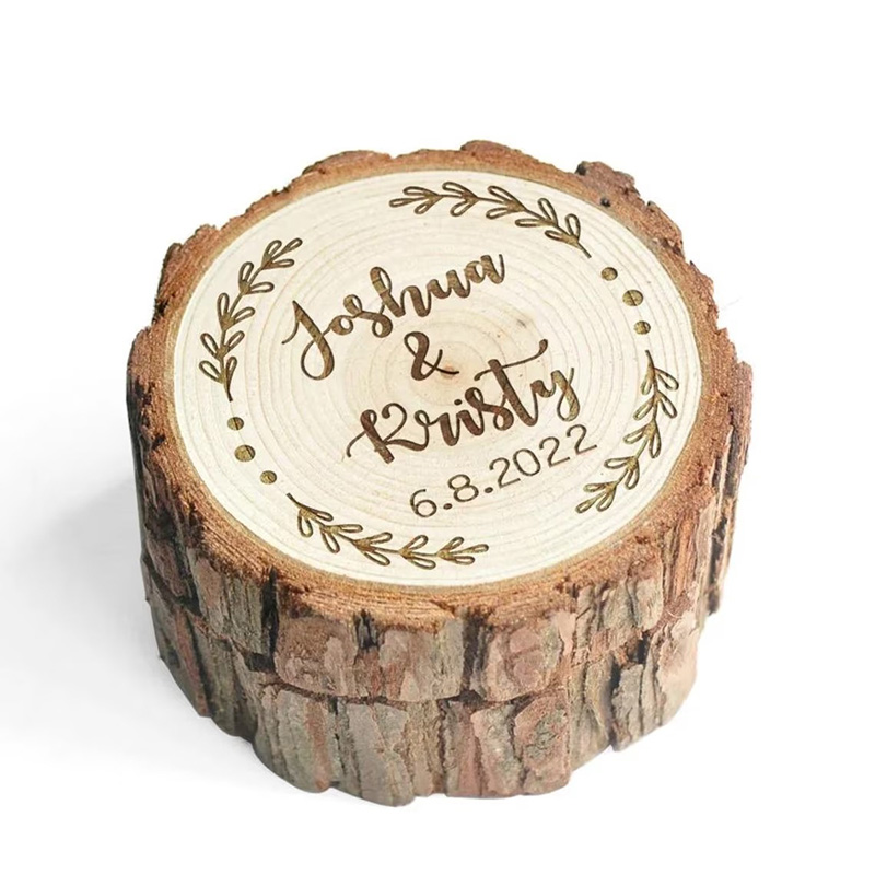 ส่วนบุคคลไม้งานแต่งงานแหวนกล่อ - Wood Ring Blank บทวิจารณ์และราคา